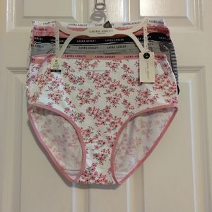 NEW Laura Ashley Women's 5 pc  Briefs Size XL